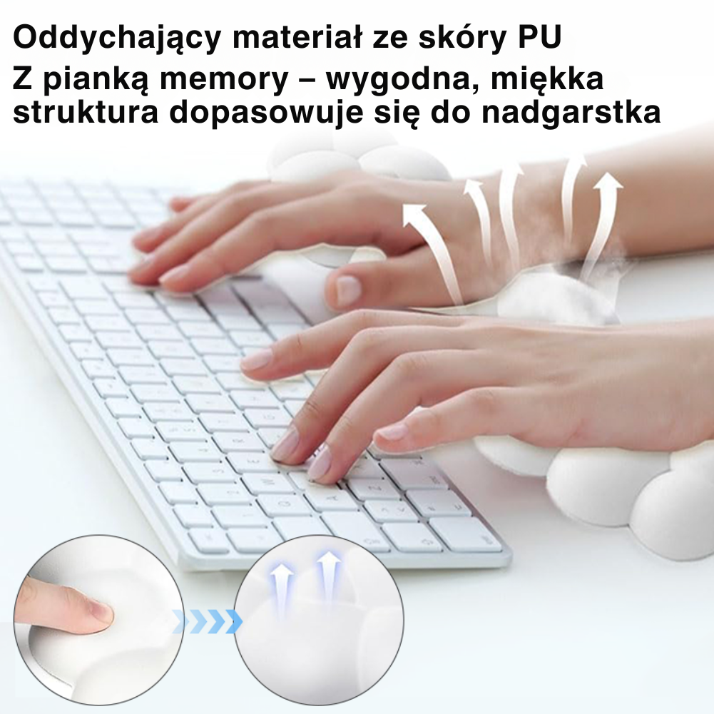 FocusCloud™  | Chmurkowa podpórka pod nadgarstki