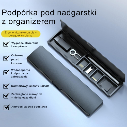 FocusPad™ | Ergonomiczna podpórka pod nadgarstek z organizerem